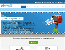 Tablet Screenshot of elistas.egrupos.net